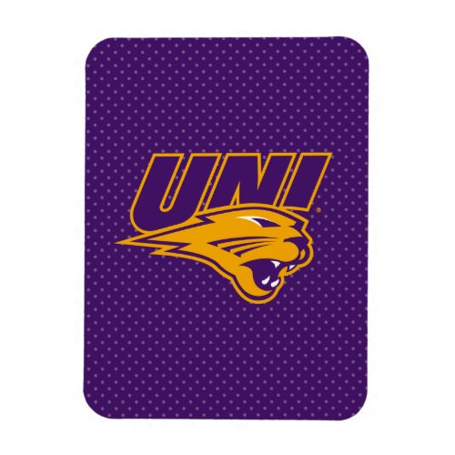 University of Northern Iowa Polka Dot Pattern Magnet