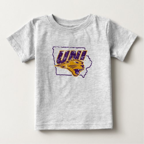 University of Northern Iowa State Love Baby T_Shirt