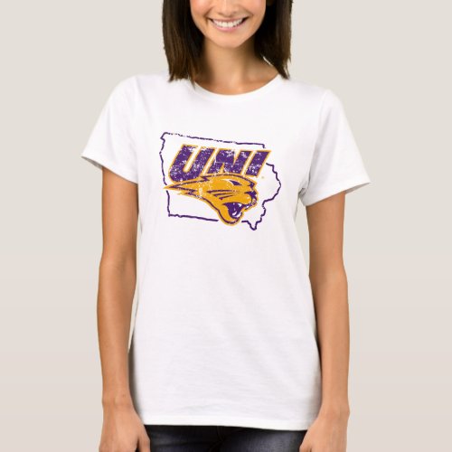 University of Northern Iowa State Love T_Shirt