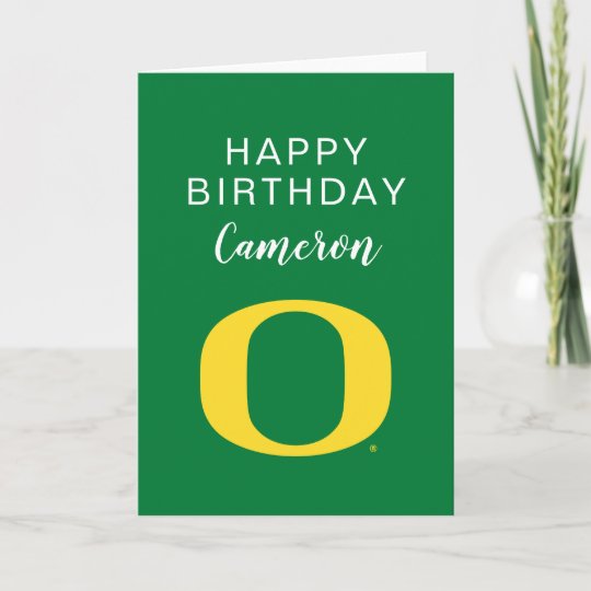 University of Oregon | Birthday Card | Zazzle.com