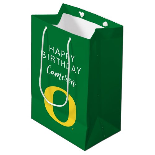 University of Oregon  Birthday Medium Gift Bag