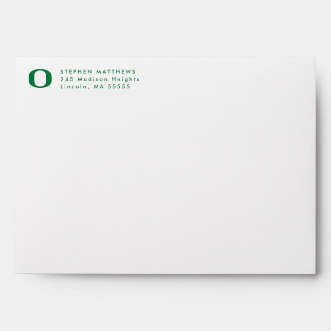 University of Oregon | Graduation Envelope (Front)