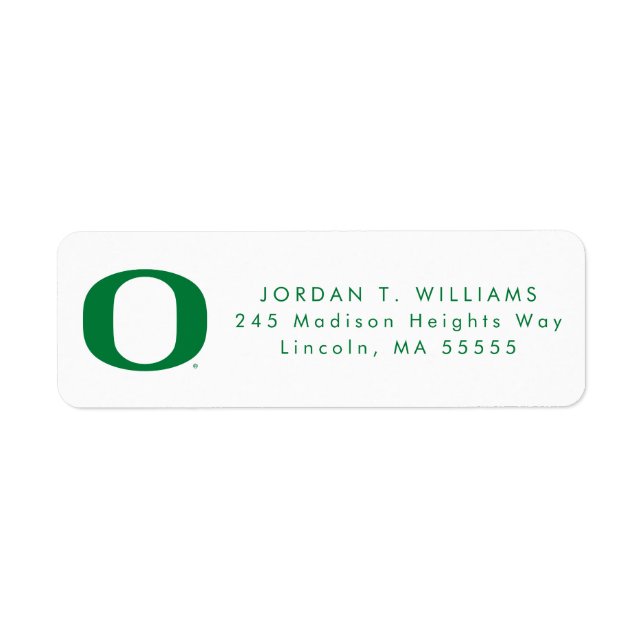 University of Oregon | Graduation Label (Front)