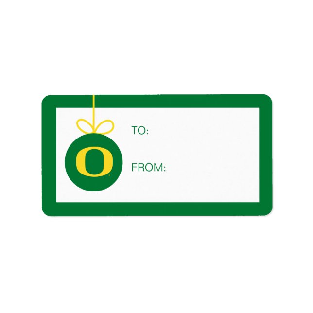 University of Oregon | Holiday Label (Front)