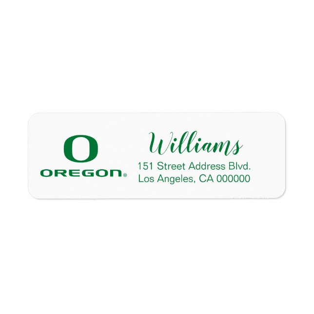 University of Oregon | Holiday Label (Front)