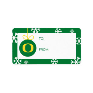 University of Oregon   Holiday Label