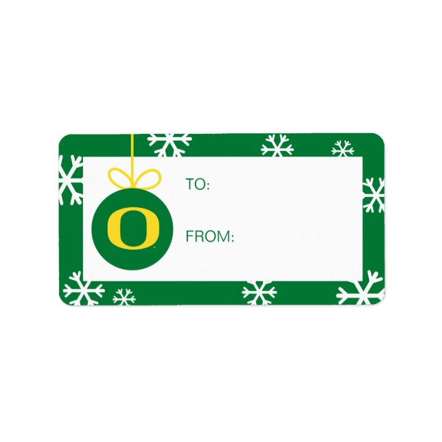 University of Oregon | Holiday Label (Front)