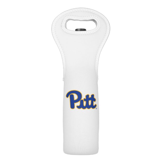 University of Pittsburg Logo Wine Gift Bag (Front)
