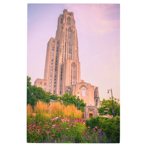 University of Pittsburgh Cathedral of Learning Can Metal Print