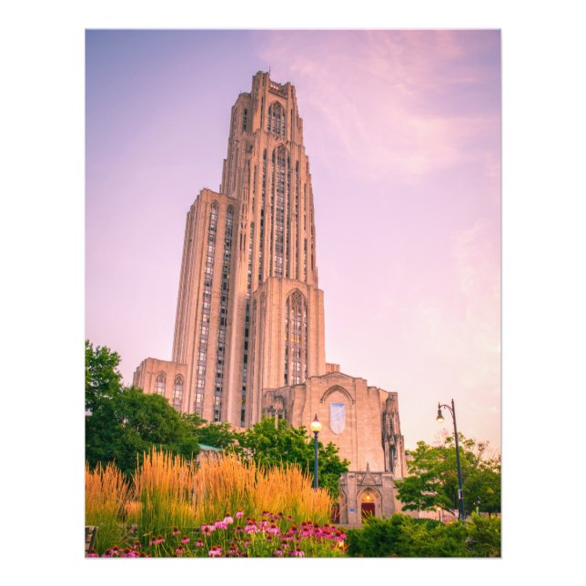 University of Pittsburgh Cathedral of Learning Can Photo Print (Front)