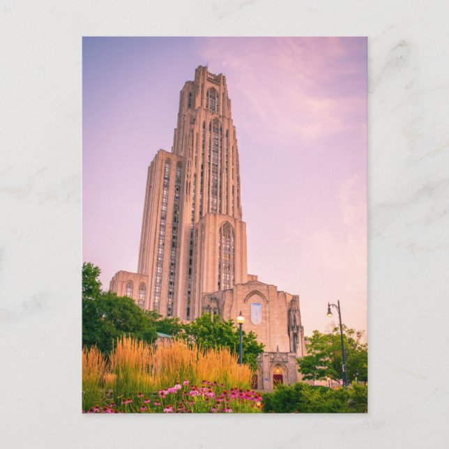 University of Pittsburgh Cathedral of Learning Can Postcard (Front)