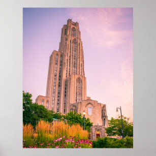 University of Pittsburgh Cathedral of Learning Can Poster