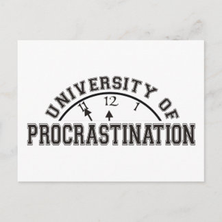 University of Procrastination Postcard