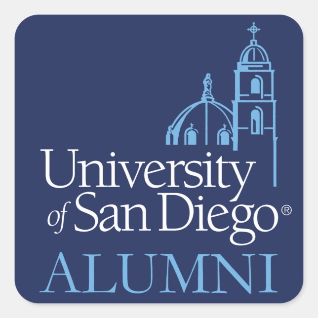 University of San Diego | Alumni Square Sticker (Front)