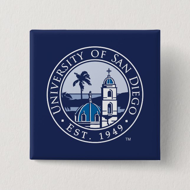 University of San Diego | Est. 1949 Pinback Button (Front)