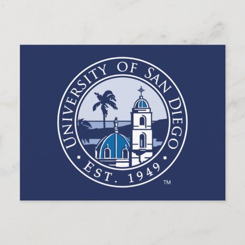 University of San Diego  Est 1949 Postcard