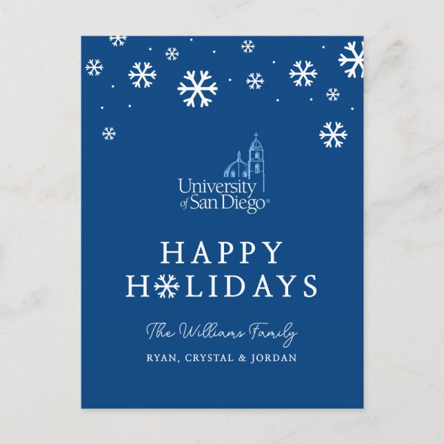 University of San Diego Holiday Postcard (Front)