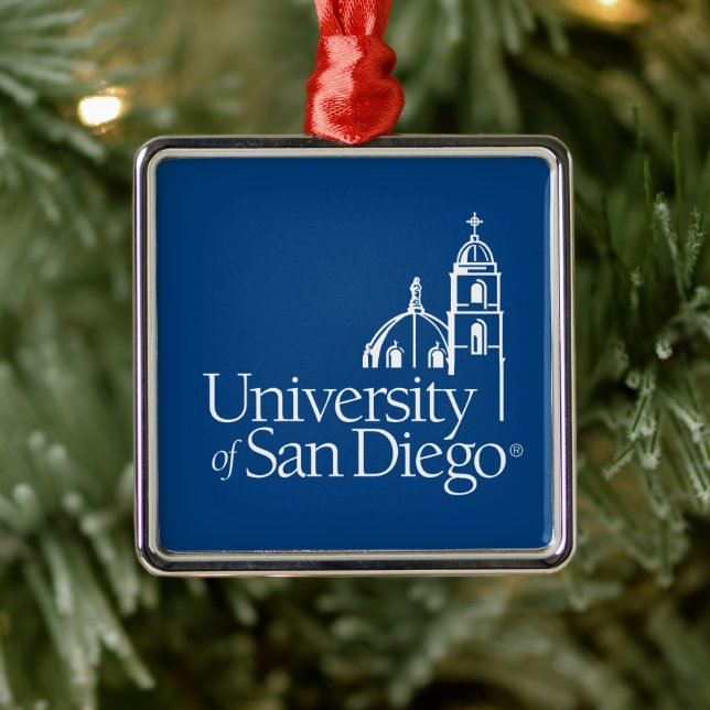 University of San Diego Metal Ornament (Tree)