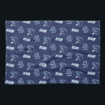University of San Diego | Pattern Kitchen Towel<br><div class="desc">Check out these new University of San Diego designs! Get all the latest U of San Diego gear here. All of these Zazzle products are customizable with your class year,  name,  and club. These products make perfect gifts for the USD student,  alumni,  family,  friend,  or fan in your life.</div>