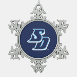 University of San Diego Snowflake Pewter Christmas Ornament