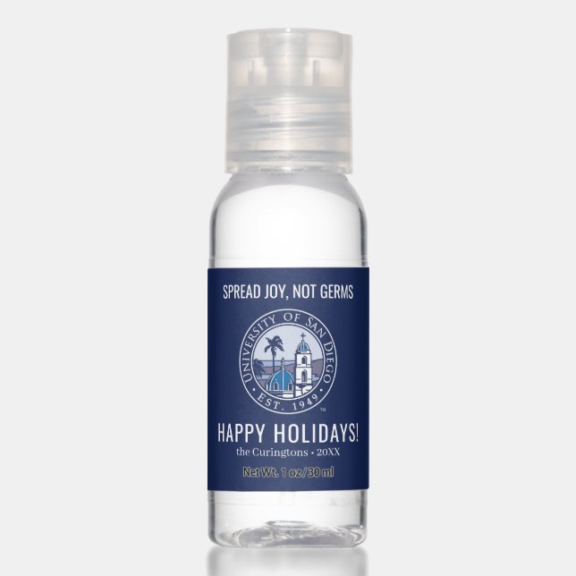 University of San Diego | Spread Joy, Not Germs Hand Sanitizer (Front)