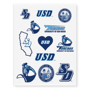 University of San Diego Temporary Tattoos