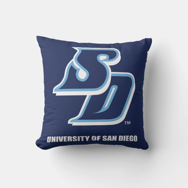University of San Diego Throw Pillow (Front)