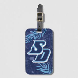 University of San Diego - Tropical Floral Pattern Luggage Tag
