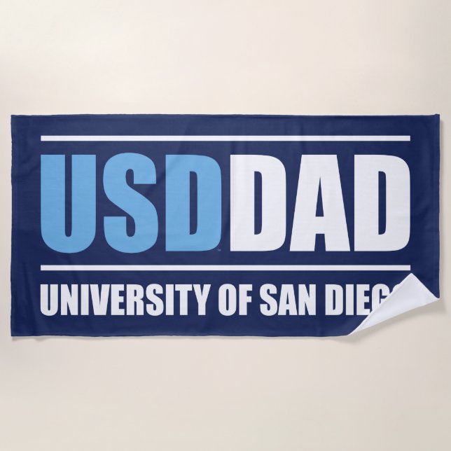University of San Diego | USD Dad Beach Towel (Front)