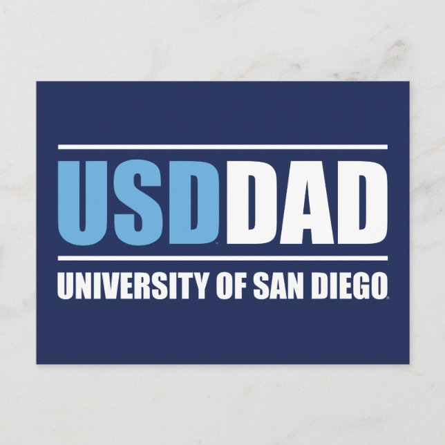 University of San Diego | USD Dad Postcard (Front)
