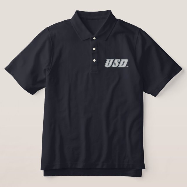 University of San Diego | USD Embroidered Polo Shirt (Design Front)