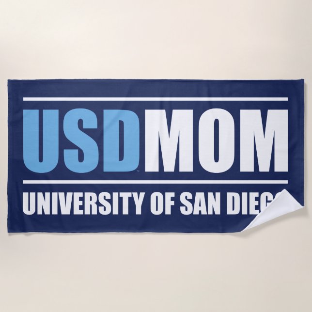 University of San Diego | USD Mom Beach Towel (Front)