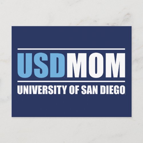 University of San Diego  USD Mom Postcard