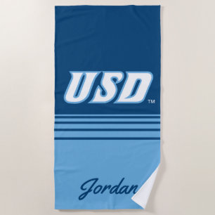 University of San Diego USD Stripes Beach Towel
