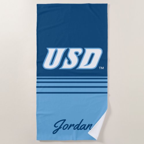 University of San Diego  USD Stripes Beach Towel