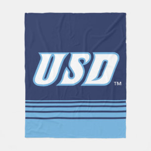 University of San Diego USD Stripes Fleece Blanket