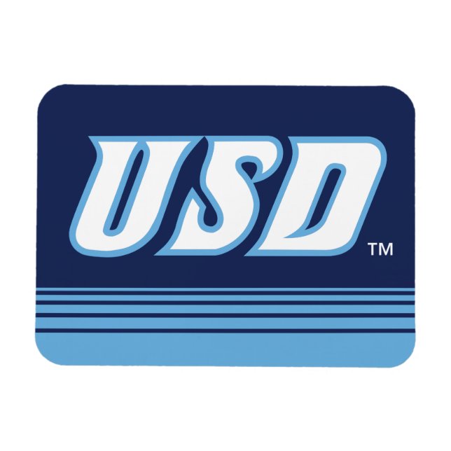 University of San Diego | USD Stripes Magnet (Horizontal)