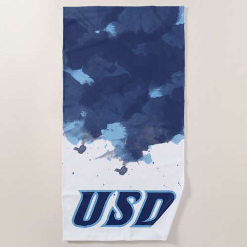 University of San Diego  USD Watercolor Beach Towel