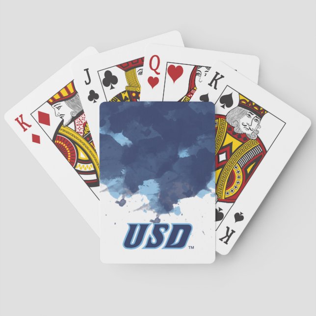 University of San Diego | USD Watercolor Poker Cards (Back)