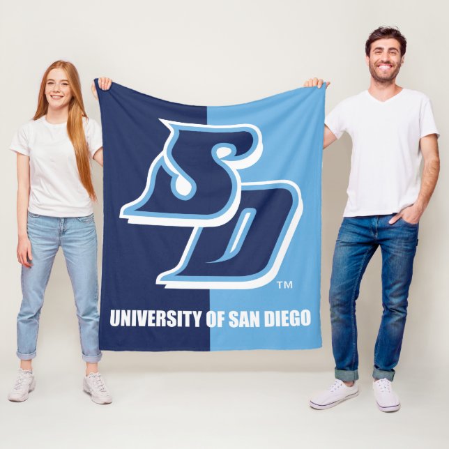 University of San Diego Vintage Fleece Blanket (In Situ)