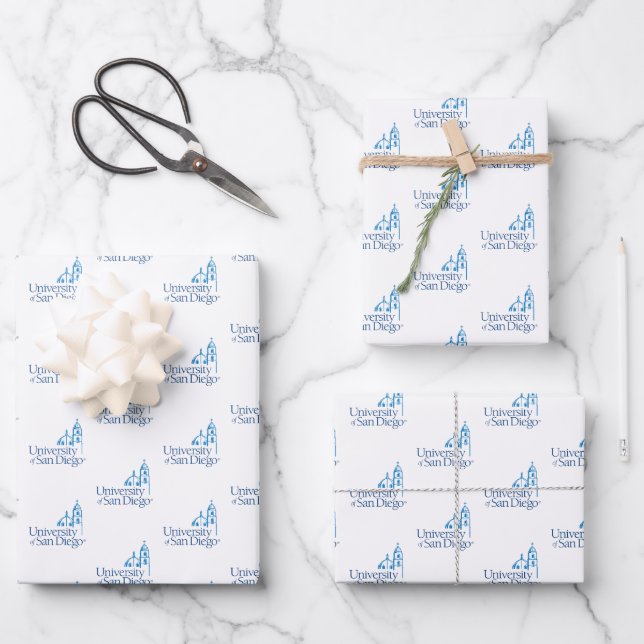 University of San Diego Wrapping Paper Sheets (Front)
