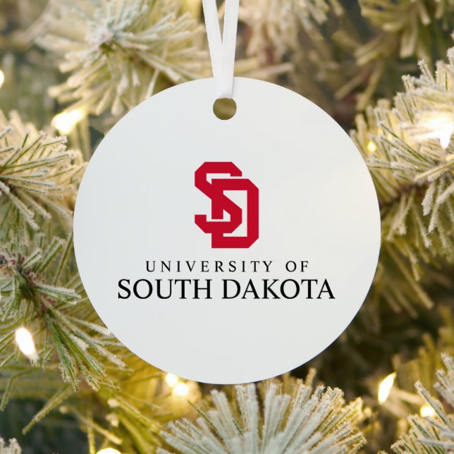University of SD Metal Ornament (Insitu)