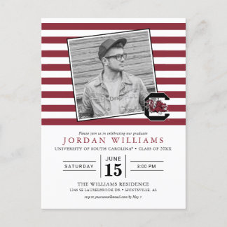 University of South Carolina Graduate Announcement Postcard
