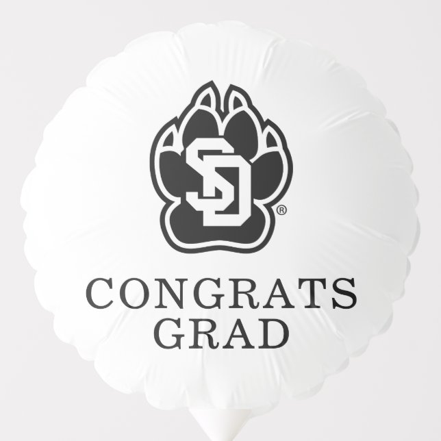 University of South Dakota Coyotes Graduation Balloon (Front)