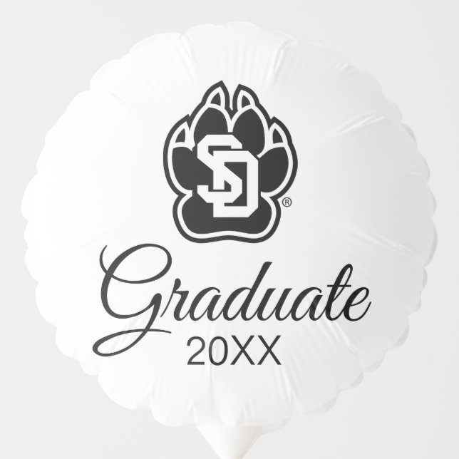 University of South Dakota Coyotes Graduation Balloon (Front)