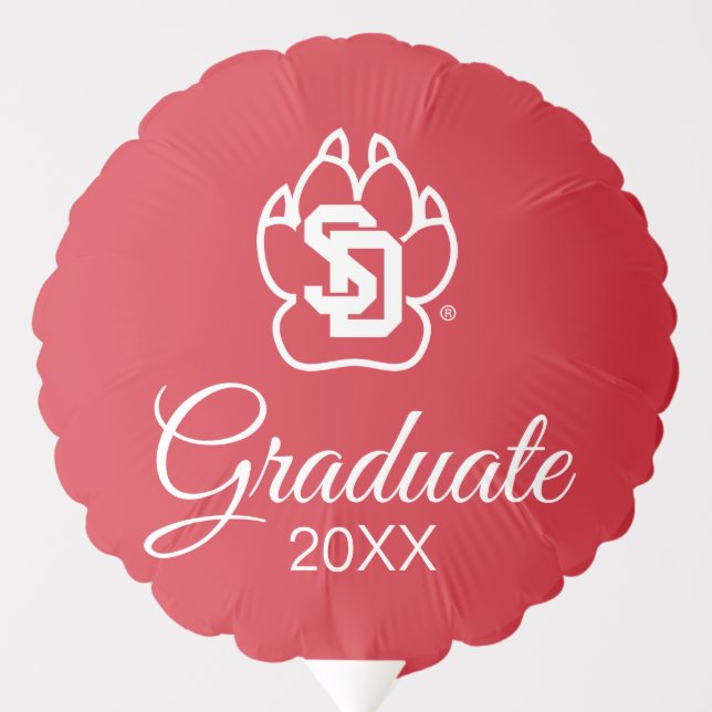 University of South Dakota Coyotes Graduation Balloon (Front)