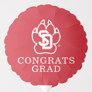 University of South Dakota Coyotes Graduation Balloon