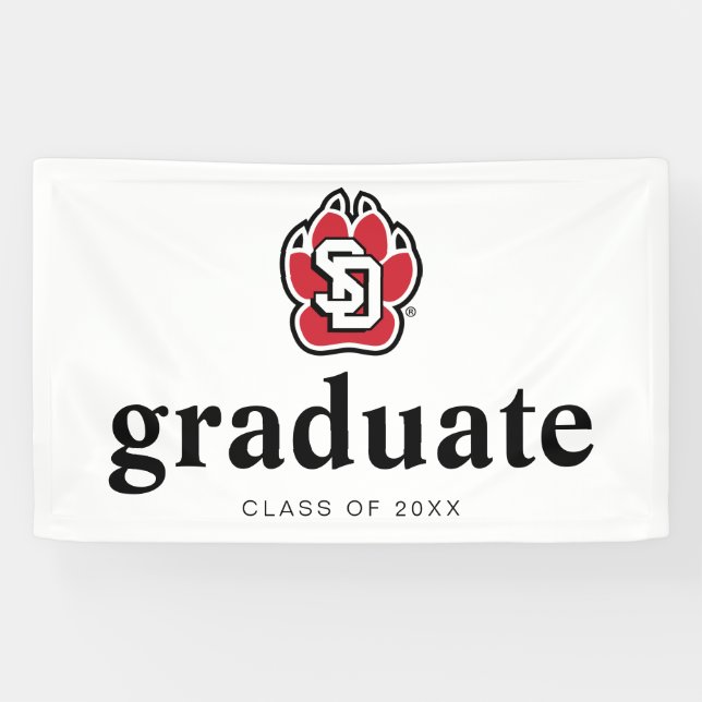 University of South Dakota Coyotes Graduation Banner (Horizontal)