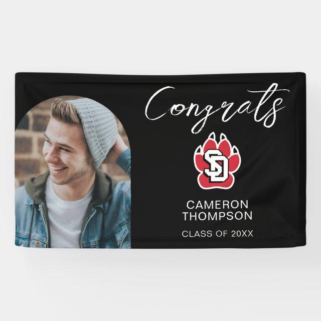University of South Dakota Coyotes Graduation Banner (Horizontal)