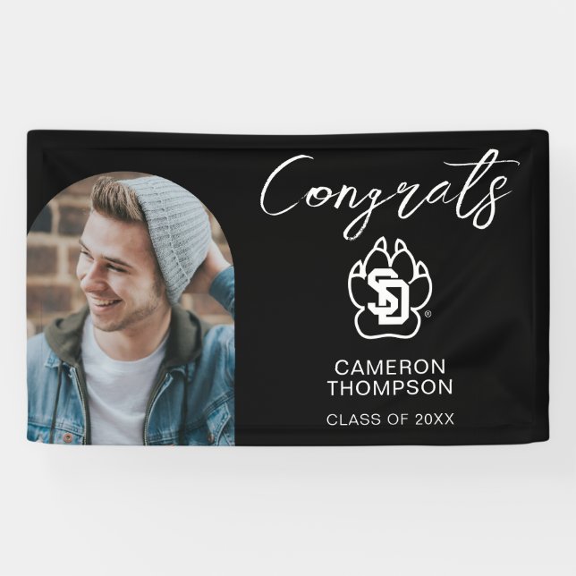 University of South Dakota Coyotes Graduation Banner (Horizontal)